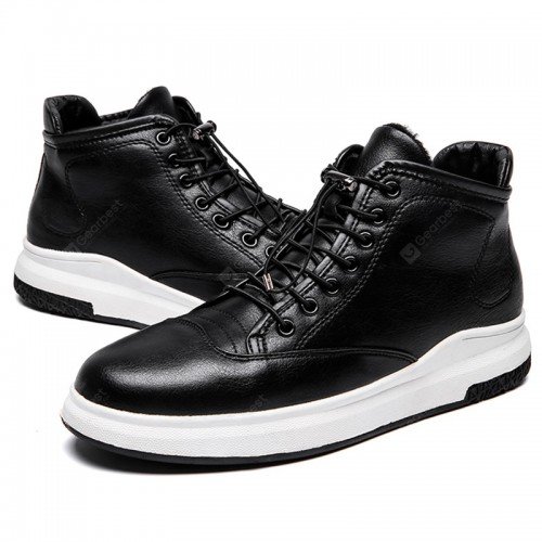 Autumn and Winter Men's High-top Leather Boots Non-slip Wear Resistant